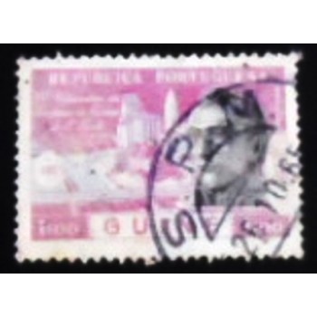 Imagem do selo postal da Guiné Portuguesa de 1954 400 Years São Paulo anunciado