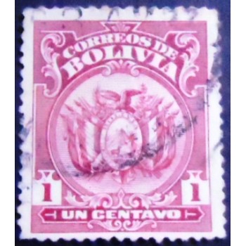 Selo postal da Bolívia de 1927 Coat of Arms 1
