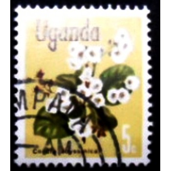 Imagem do selo postal da Uganda de 1969 East African Cordia anunciado