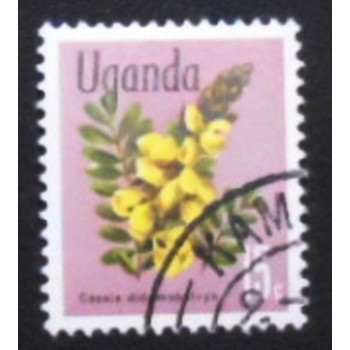 Imagem do selo postal da Uganda de 1969 Peanut Butter Cassia anunciado