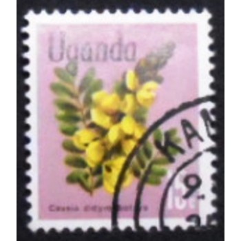 Imagem do selo postal da Uganda de 1969 Peanut Butter Cassia NCC anunciado