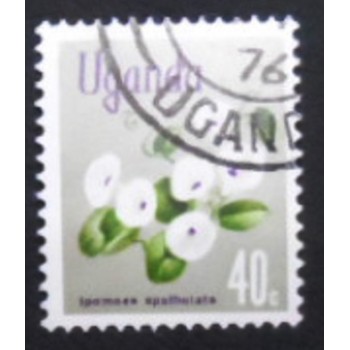 Imagem do selo postal de Uganda de 1969 Ipomoea Spathulata MCC anunciado