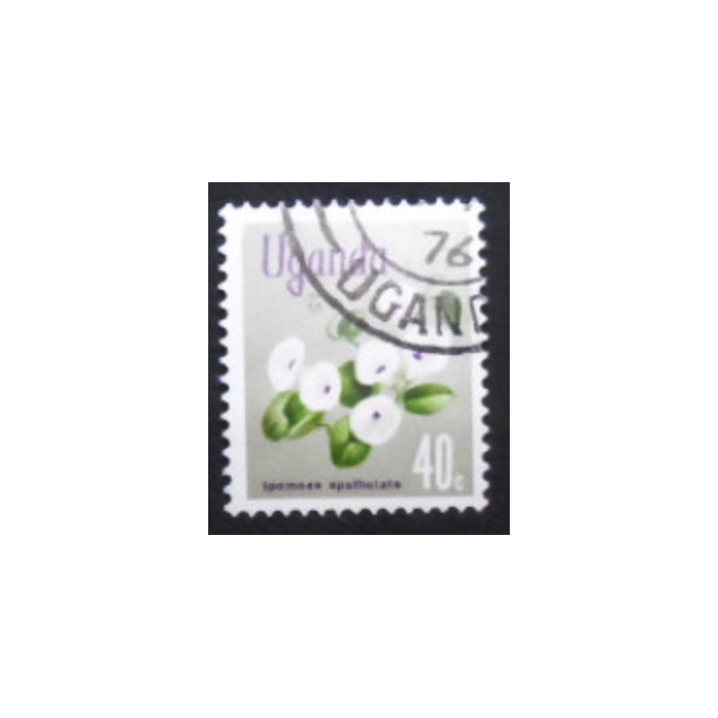 Imagem do selo postal de Uganda de 1969 Ipomoea Spathulata MCC anunciado