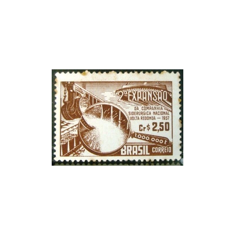 Imagem similar à do selo postal Comemorativo do Brasil de 1957 U anunciado