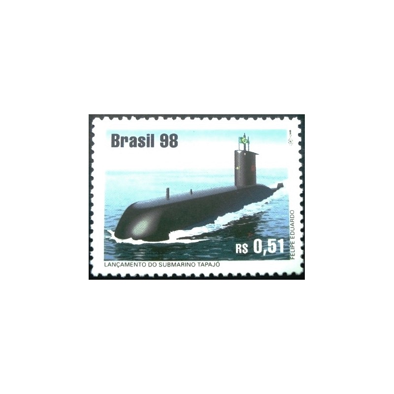 Imagem do selo postal do Brasil de 1998 Tapajós N anunciado