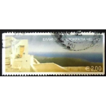 Imagem do selo postal da Grécia de 2004 Serifos anunciado
