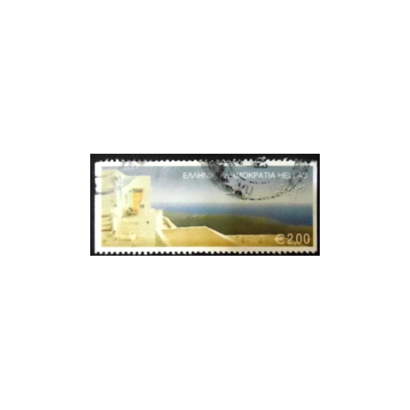 Imagem do selo postal da Grécia de 2004 Serifos anunciado
