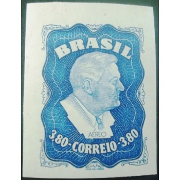 Imagem do selo postal do Brasil de 1949 Roosevelt M anunciado