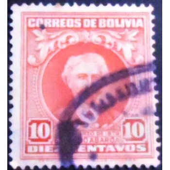 Selo postal da Bolívia de 1960 Eduardo Abaroa