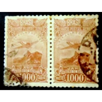 Imagem similar á do par de selos Aéreos de 1934 Jahu Ribeiro de Barros anunciado