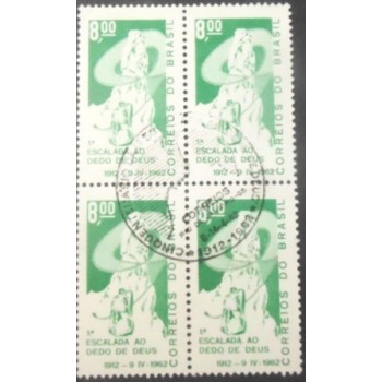 Imagem da quadra de selos postais de 1962 Dedo de Deus MCC anunciada