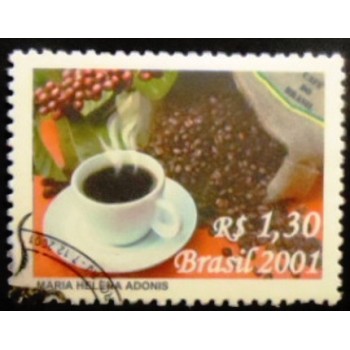 Selo postal do Brasil de 2001 Café do Brasil MCC anunciado