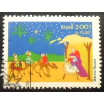 Selo postal do Brasil de 2001 Presépio MCC anunciado