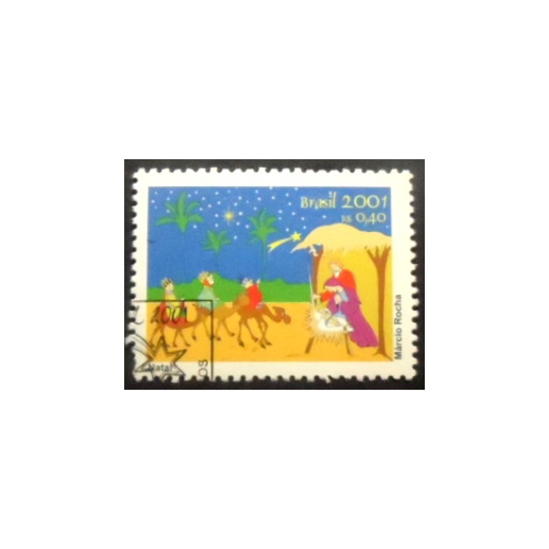 Selo postal do Brasil de 2001 Presépio MCC anunciado