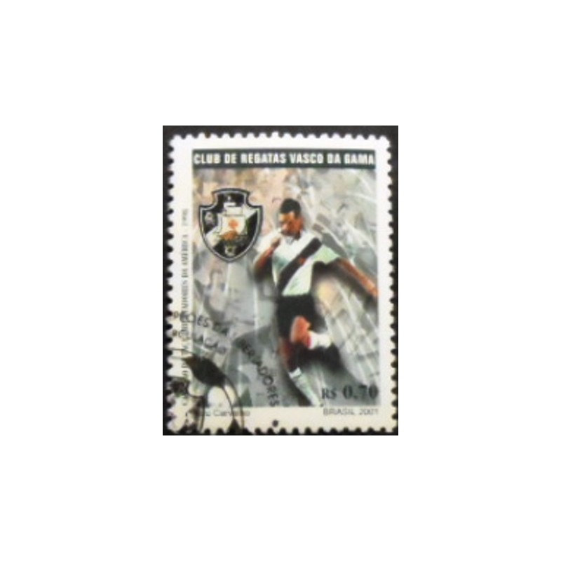 Selo postal do Brasil de 2001 C.R. Vasco da Gama MCC anunciado