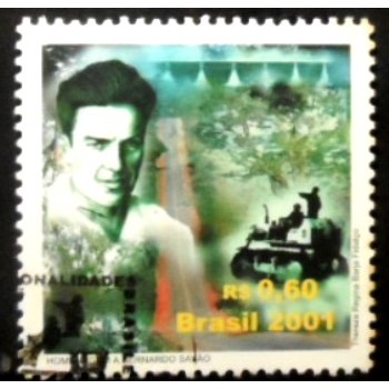 Selo postal do Brasil de 2001 Bernardo Sayão MCC anunciado