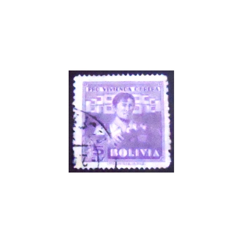 Selo postal da Bolívia de 1939 Worker