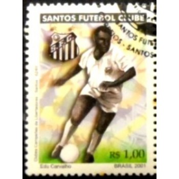 Selo postal do Brasil de 2001 Santos F.C. MCC