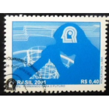 Selo postal do Brasil de 2001 CNPq MCC