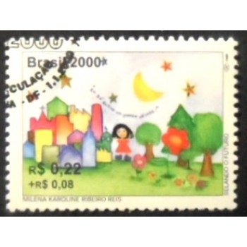 Selo postal do Brasil de 2000 Cidade e Bosque MCC