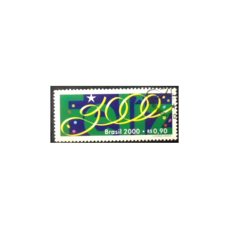 Selo postal do Brasil de 2000 Feliz 2000 MCC