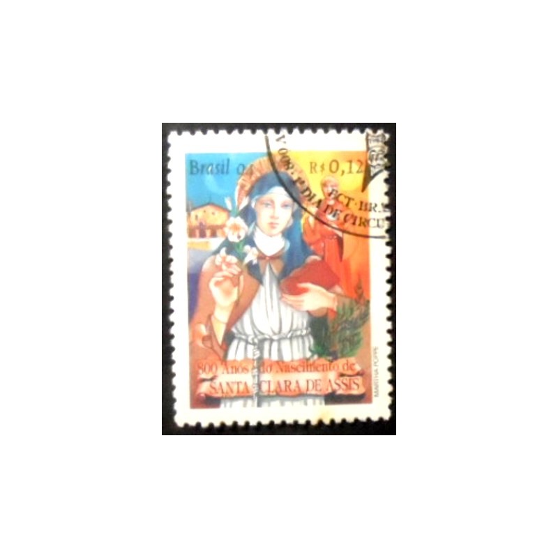 Selo postal do Brasil de 1994 Santa Clara MCC