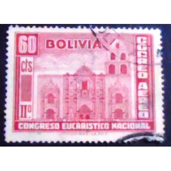 Selo postal da Bolívia de 1939 Church of San Francisco
