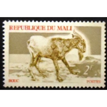 Imagem do selo postal do Mali de 1969 Goat M