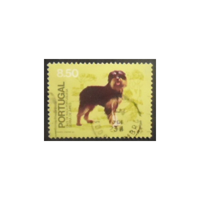 Imagem do selo postal de Portugal de 1981 Portuguese Shepherd U