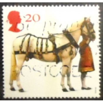 Imagem similar à do Selo postal do Reino Unido de 1997 Carriage Horse