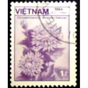 Imagem similar à do selo postal do Vietnam de 1984 Chrysanthemum sinense U