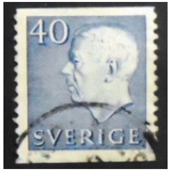 Imagem similar à do selo postal da Suécia de 1964 - King Gustaf VI Adolf 40