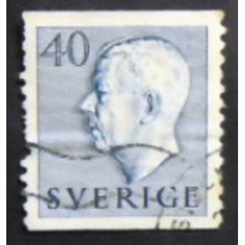 Imagem do selo postal da Suécia de 1952 King Gustaf VI Adolf 40