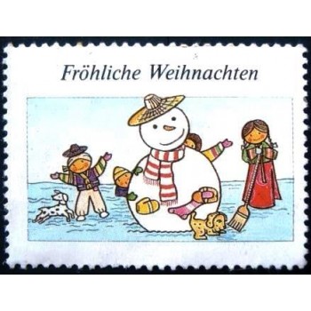 Imagem do selo Cinderela da Alemanha Frohliche Weihnachten anunciado