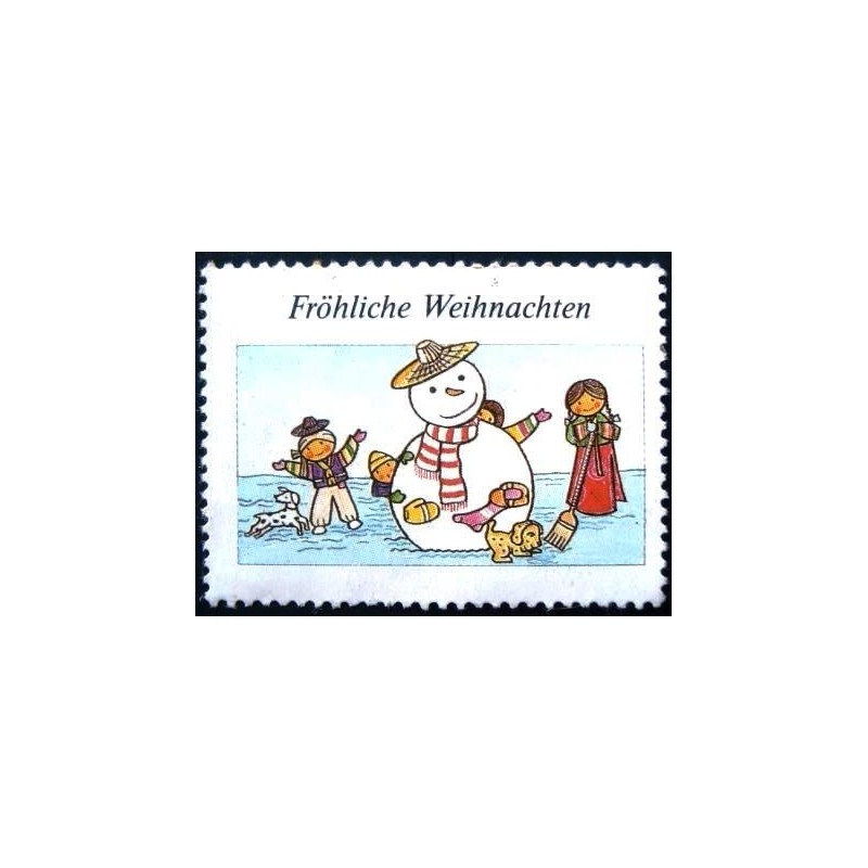Imagem do selo Cinderela da Alemanha Frohliche Weihnachten anunciado