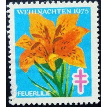 Imagem do selo Cinderela da Alemanha de 1975 Feuerlilie anunciado