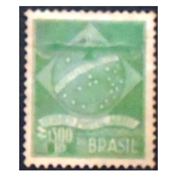 Imagem do selo postal do Brasil de 1927 Sindicato Condor 1300 K4 D1 MJP anunciado