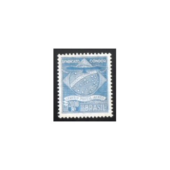 Imagem do selo postal do Brasil de 1927 Sindicato Condor K 5 M JP anunciado