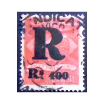 Imagem do selo postal do Brasil de 1928 Sindicato Condor K8 anunciado