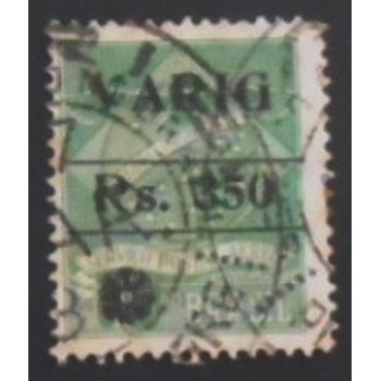 Imagem do selo postal do Brasil de 1930 Varig V7anunciado