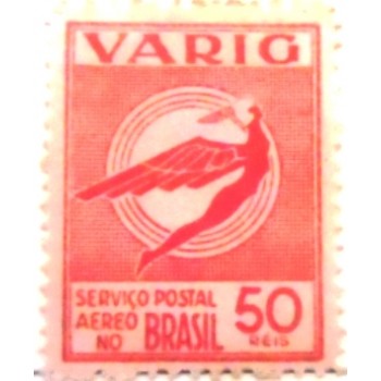 Imagem do selo postal do Brasil de 1934 Varig V36 N anunciado