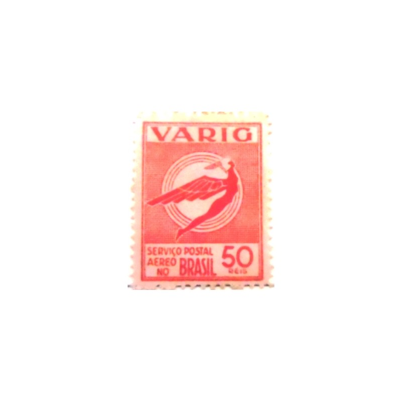 Imagem do selo postal do Brasil de 1934 Varig V36 N anunciado