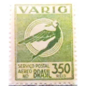 Imagem do selo postal do Brasil de 1934 - Varig V 37 N anunciado
