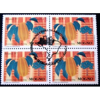 Imagem da quadra de selos postais do Brasil de 1997 Mogno MCC