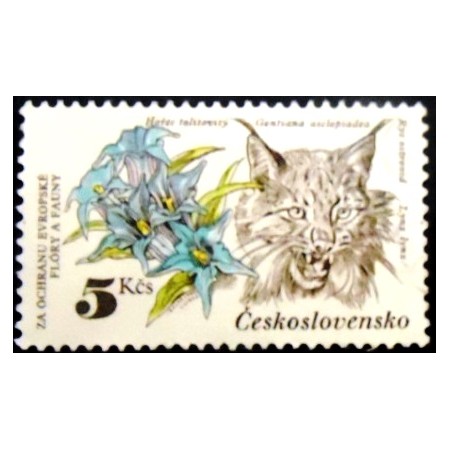 1983 - Eurasian Lynx and Willow Gentian