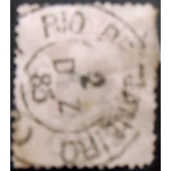 Imagem do selo postal do Brasil de 1884 Cabeça Grande 200 anunciado