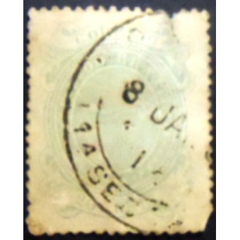 Imagem do selo postal do Brasil de 1890 Cruzeiro do Sul 20 U 1 anunciado