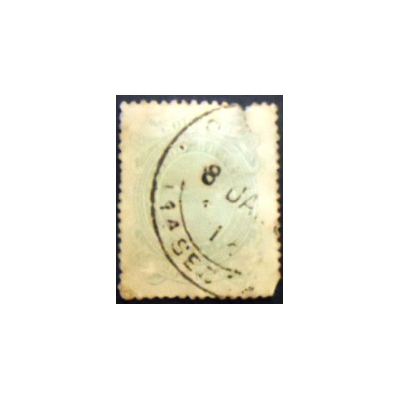 Imagem do selo postal do Brasil de 1890 Cruzeiro do Sul 20 U 1 anunciado