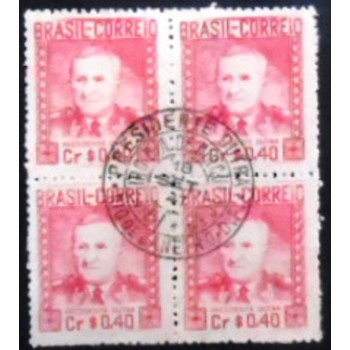 Imagem da quadra de selos do Brasil de 1947 Gaspar Dutra 40