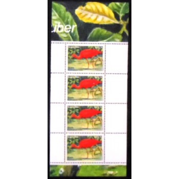 Imagem da tira de selos postais do Brasil de 2004 Guará despersonalizado